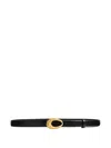 Khaite Olivia Calf-leather Belt In Black