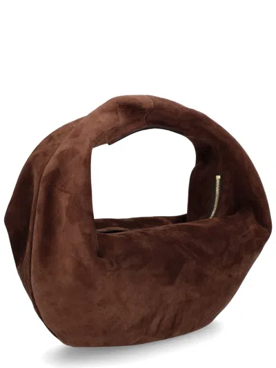Khaite Olivia Hobo Bag In Brown