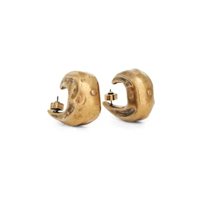 Khaite Olivia Medium Hoop Earrings In Gold