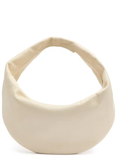 Khaite Olivia Medium Leather Top Handle Bag In Neutral