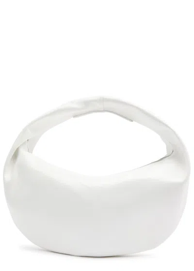 Khaite Olivia Medium Leather Top Handle Bag In White