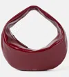 Khaite Olivia Medium Patent Leather Shoulder Bag In Red
