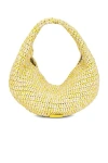 Khaite Olivia Medium Raffia Hobo In Yellow