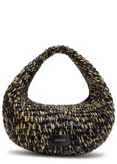 Khaite Olivia Medium Raffia Top Handle Bag In Multi