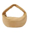 Khaite Medium Olivia Hobo Bag Wheat Suede In Neutral