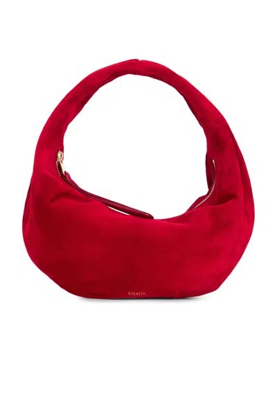 Khaite Olivia Mini Hobo Bag In Red