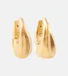 KHAITE OLIVIA SMALL 18KT GOLD-PLATED HOOP EARRINGS