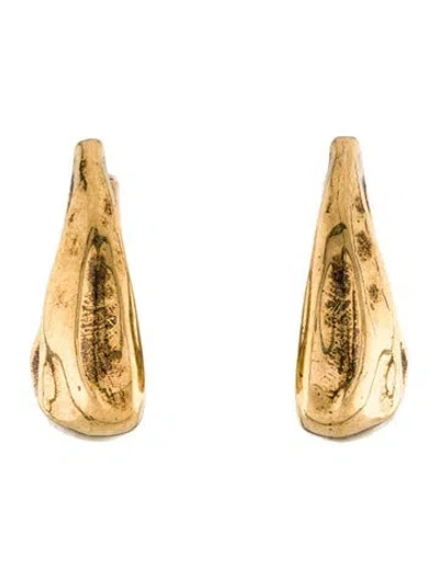 Pre-owned Khaite "olivia" Small Hoop Earrings In Multi