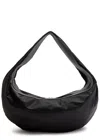 Khaite Olivia Sport Xl Nylon And Leather Hobo Bag In Black