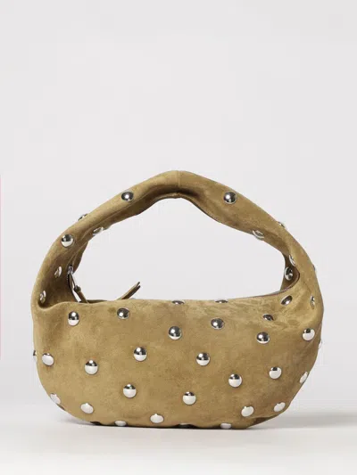 Khaite Olivia Suede Bag In Green