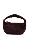 Khaite Women Olivia Medium Leather Hobo Bag In Purple