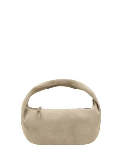 Khaite Olivia Hobo Medium Shoulder Bag In Beige