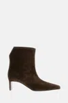 Khaite Ona 55 Ankle Boots In Brown