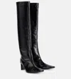 Khaite 40mm Andee Leather Over-the-knee Boots In Black