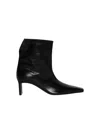 Khaite Ona Leather Ankle Boots