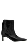 Khaite Ona Leather Ankle Boots