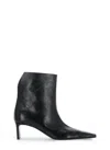 Khaite Arizona Croc-effect Leather Ankle Boots