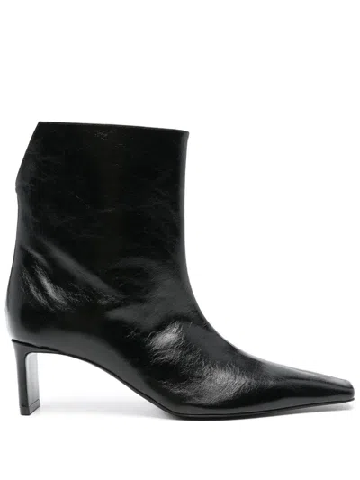 Khaite Ona Ankle Boots 55 In Black
