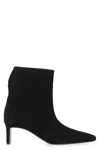 Khaite Ona Ankle Boots In Suede In Black