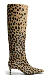 Khaite Ona Haircalf Knee-high Boots In Animal