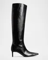 KHAITE ONA KNEE-HIGH LEATHER BOOTS