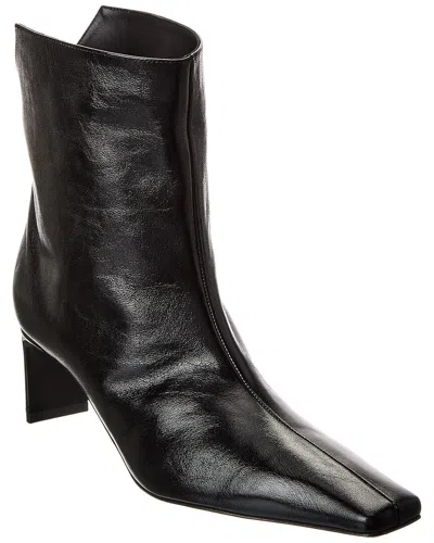 Khaite Ona Leather Boot In Black