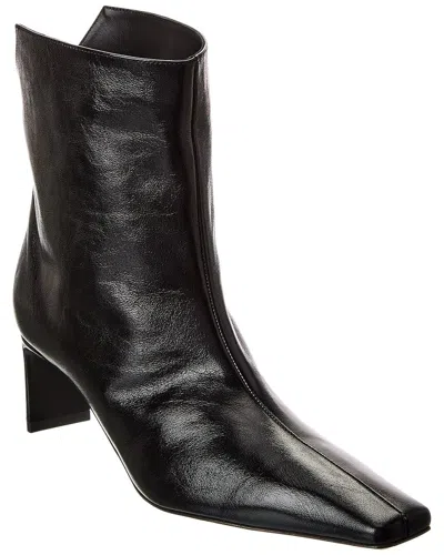 Khaite Ona Leather Boot In Black
