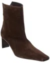 Khaite Ona Suede Bootie In Brown