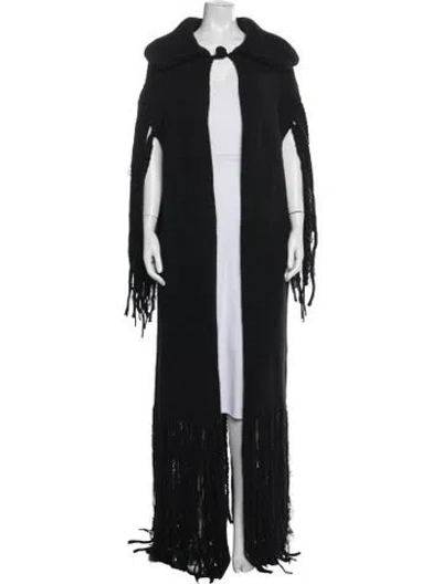 Pre-owned Khaite Open Front Sweater In Black