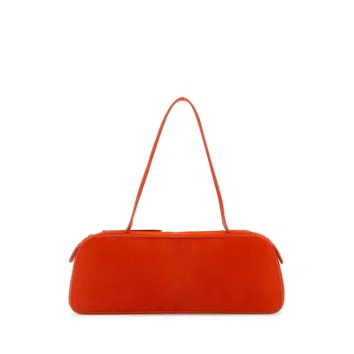 Khaite Orange Calf Hair Simona Shoulder Bag