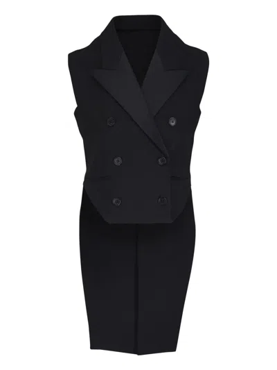 Khaite Orville Double-breasted Waistcoat In Black