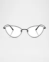 Khaite Ov1328 Metal Butterfly Optical Frames In Matte Black