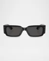Khaite Ov5583su Acetate Pillow Sunglasses In Black