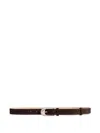 Khaite Dome Buckle Leather Belt In Brown