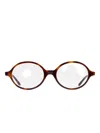 Khaite Oval-frame Glasses In Brown