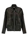 Khaite Owey Leather Jacket In Black
