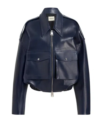 KHAITE KHAITE OWEY ZIP-UP BOMBER JACKET