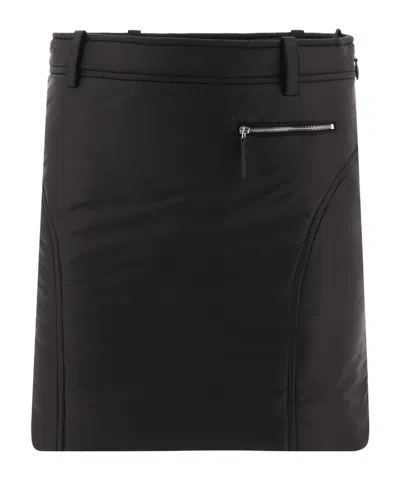 Khaite Padded Mini Skirt In Black