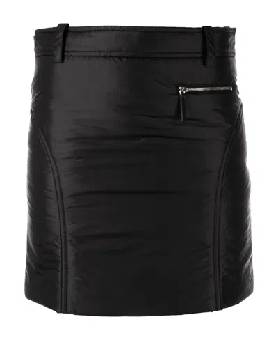 Khaite Padded Mini Skirt In Black