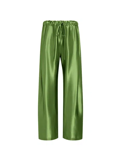 Khaite Palazzohose In Green