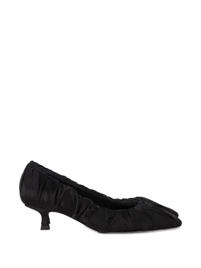 Pre-owned Khaite Palmero Ruched Pumps In Black