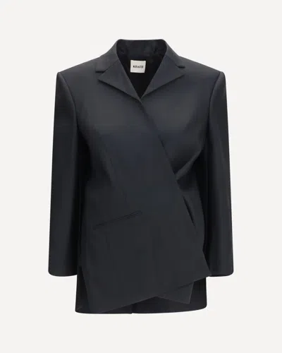 Khaite Palto Jacket In Black