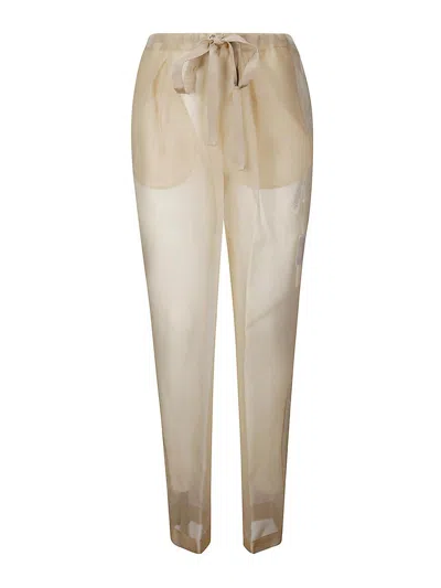 Khaite Semi -transparent Pants Naked Leg