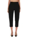 Khaite Cam Straight-leg Woven Trousers In Black