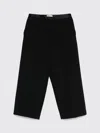 Khaite Wide-leg Cropped Trousers In Black