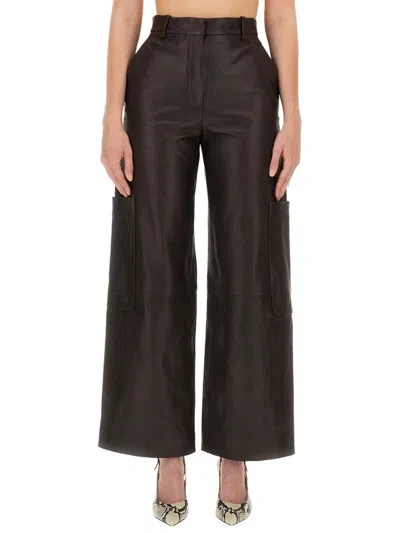Khaite Pants The Caiton In Brown