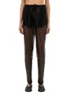 Khaite Trenton Silk Organza Sheer Pants