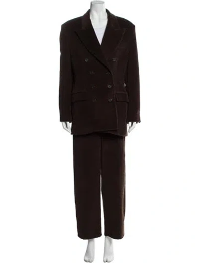 Pre-owned Khaite Pantsuit In Brown