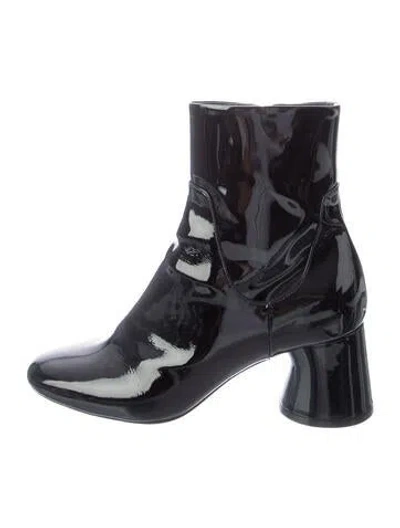 Pre-owned Khaite Patent Leather Boots In Black