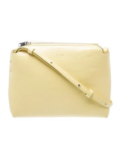 Pre-owned Khaite Patent Leather Crossbody Bag In Yellow